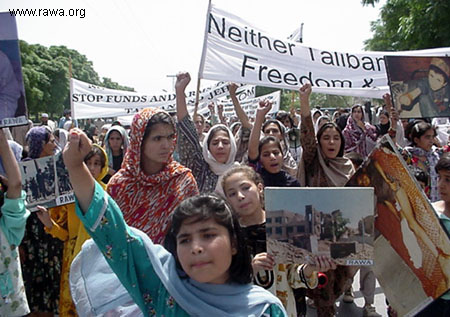 Hundereds of women and girls particapated at the demo