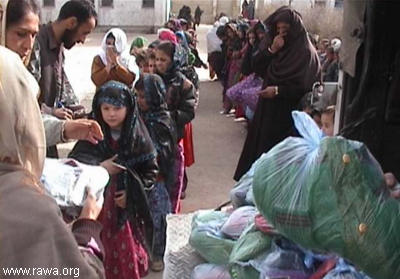 RAWA's aid to biggest Kabul Orphanage