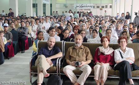 Italian supporters of RAWA in the event on IWD