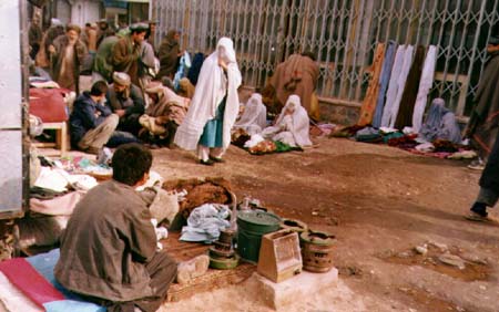 Mazar-e-Sharif before entering Taliban in the city: Women are selling their house properties to feed their children.