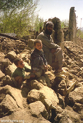 Earthquake victims in Nahrin - North Afghanistan