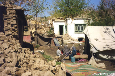 Earthquake victims in Nahrin - North Afghanistan