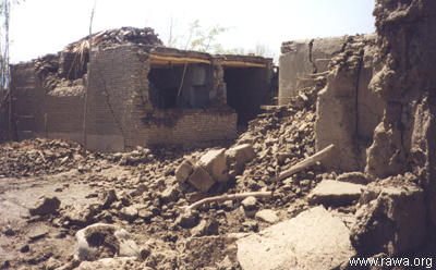 Earthquake victims in Nahrin - North Afghanistan