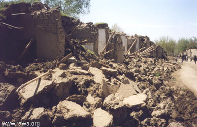 Earthquake victims in Nahrin - North Afghanistan