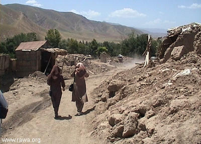 Earthquake victims in Nahrin - North Afghanistan