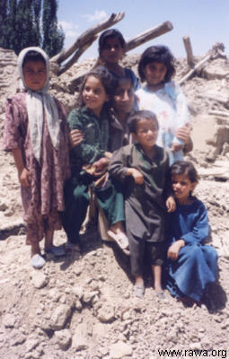 Earthquake victims in Nahrin - North Afghanistan