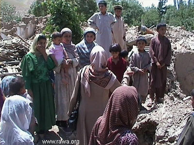 Earthquake victims in Nahrin - North Afghanistan