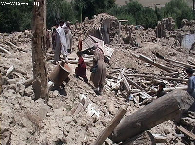 Earthquake victims in Nahrin - North Afghanistan