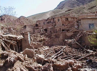 Earthquake victims in Nahrin - North Afghanistan