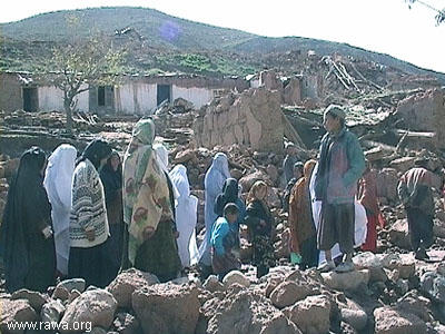 Earthquake victims in Nahrin - North Afghanistan