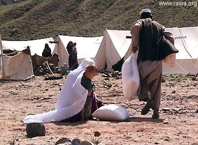 Earthquake victims in Nahrin - North Afghanistan