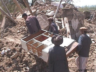 Earthquake victims in Nahrin - North Afghanistan