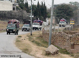 RAWA Caravan of quilts to refugees