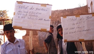 Protest in Takhar