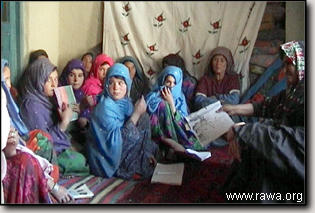 RAWA literacy course in Bamyan